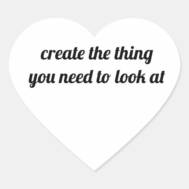 Kunst-Aufkleber Herz-Aufkleber (Vorderseite)