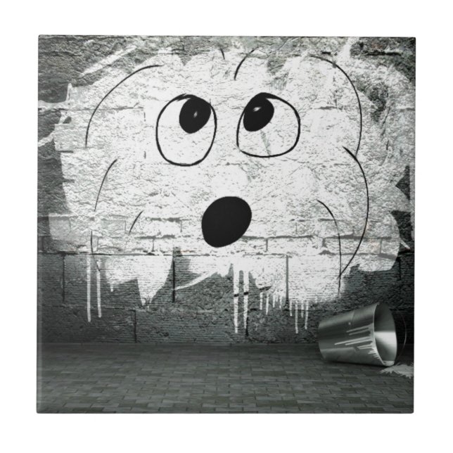 Kunst Baumwollde Tulear Graffiti Fliese (Vorderseite)