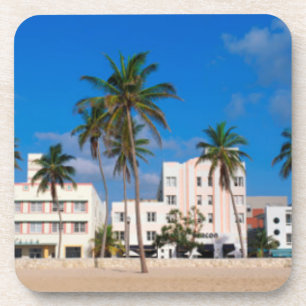 Kunst-Deko-Bezirk des Südstrandes Miami Getränkeuntersetzer