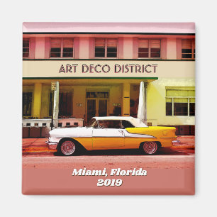 Kunst-Deko-Bezirk, Miami, Florida ohne Jahr Magnet