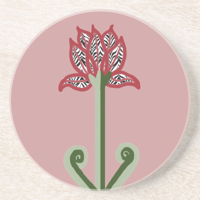 Kunst-Deko-Blumen-Untersetzer Untersetzer (Vorne)
