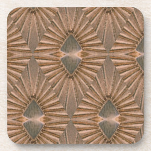 Kunst-Deko-Bronze-Diamant-Muster Untersetzer
