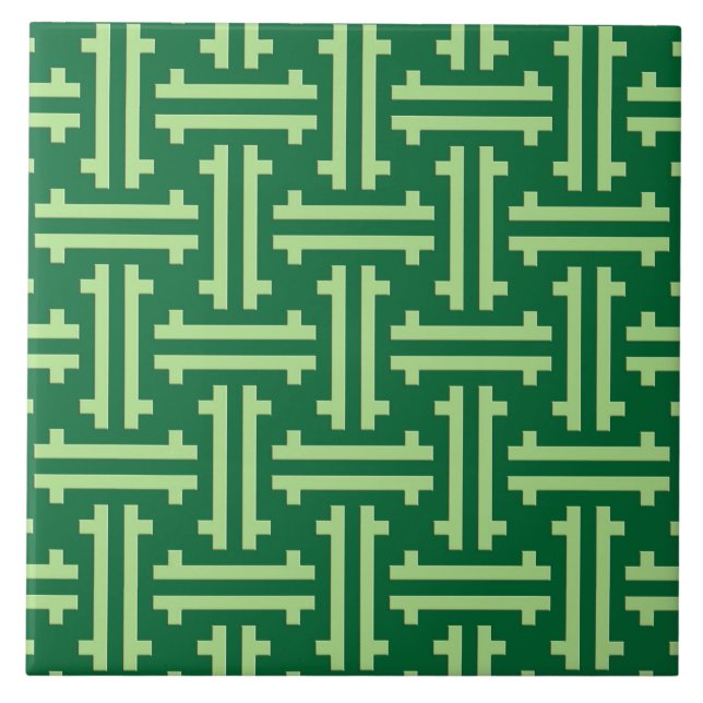Kunst-Deko-chinesisches Gitterwerk, Jade-Grün Fliese (Vorderseite)