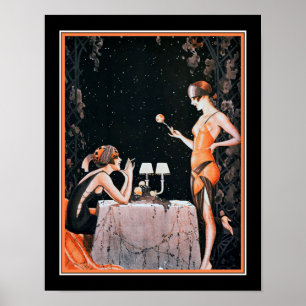 Kunst-Deko, der Zwanzigerjahre Prallplatten brüllt Poster