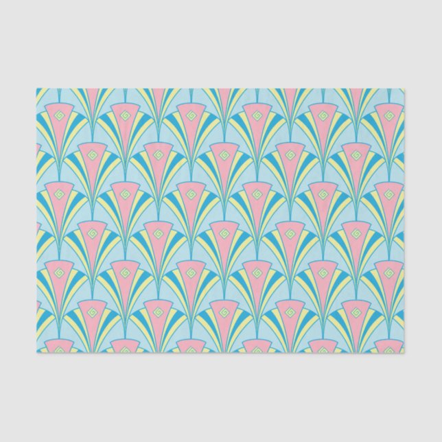 Kunst-Deko-Fan-Miami-Geschenke Seidenpapier (Vorderseite)