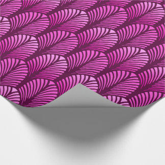 Kunst-Deko-Feder-Muster, Amethyst Lila Geschenkpapier