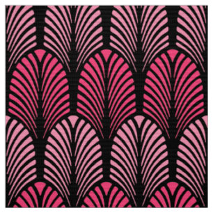 Kunst-Deko-Feder-Muster, pinkfarbenes rosa und Stoff