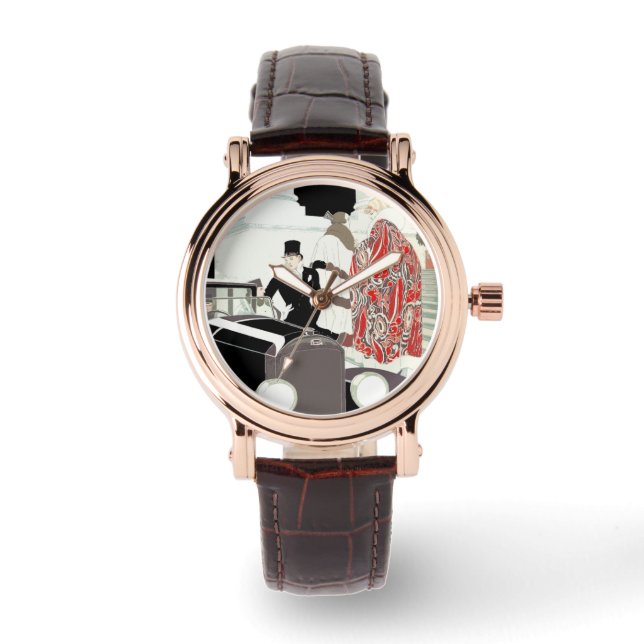 Kunst-Deko Gatsby Uhr (Vorderseite)