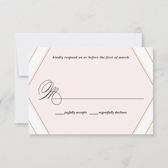 Kunst-Deko-geometrische Einladung (Vorderseite)