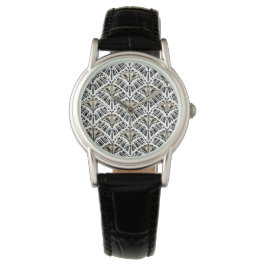 Kunst-Deko-geometrische Fan-Uhr Armbanduhr