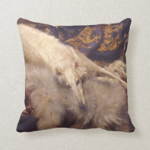 Kunst-Deko-Glamourborzoi-Kissen