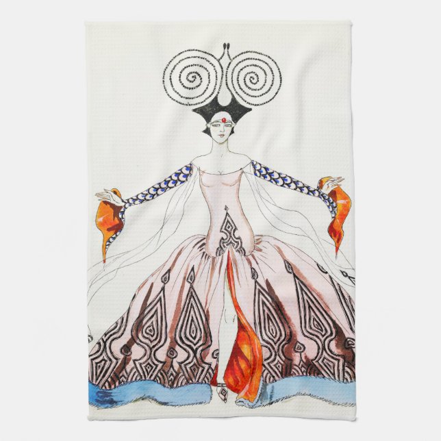 Kunst-Deko-Mode-Küchen-Tuch Georges Barbier Geschirrtuch (Vertikal)