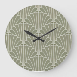 Kunst-Deko-Muschel-Wand-Uhr Große Wanduhr