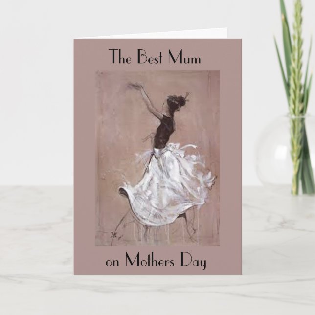 KUNST-DEKO-MUTTER-TAGESgruß-KARTE Karte (Vorderseite)