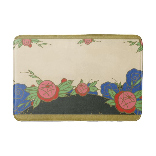 Kunst-Deko-Paris-Rosen Badematte (Vorderseite)