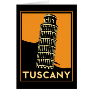 Kunst-Deko-Reiseplakat Toskana Italien retro