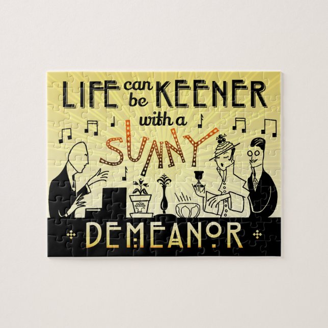 Kunst-Deko-Retro Inspirational sonniges Verhalten (Horizontal)