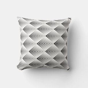Kunst-Deko-Schwarz-weiße minimale geometrische Kissen