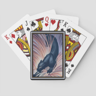 Kunst-Deko-schwarzer Panther Spielkarten