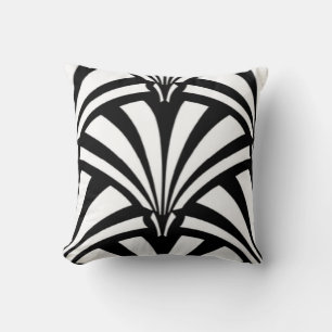 Kunst-Deko-schwarzes u. weißes Throw-Kissen Kissen