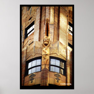 Kunst-Deko-Sonnenuntergang Poster