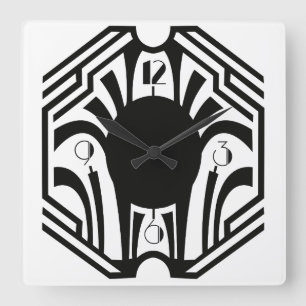 Kunst-Deko-Uhr Quadratische Wanduhr