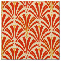 Kunst-Dekofanmuster - Mandarine