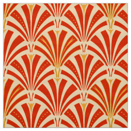 Kunst-Dekofanmuster - Mandarine Stoff