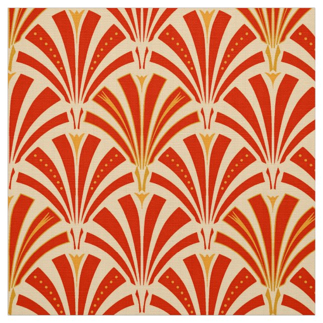 Kunst-Dekofanmuster - Mandarine Stoff (Muster)
