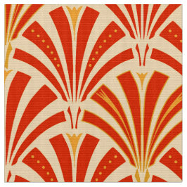 Kunst-Dekofanmuster - Mandarine Stoff