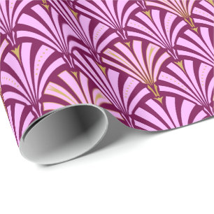 Kunst-Dekofanmuster - Orchidee und Lila Geschenkpapier