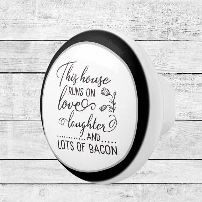 Kunst-Dekoration mit lustigen Kochworten Keramikknauf (Von Creator hochgeladen)