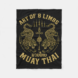 Kunst der 8 Gliedmaßen MMA Tiger Muay Thai Kämpfer Fleecedecke
