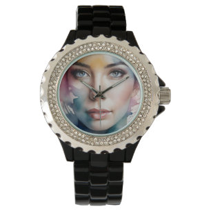Kunst der doppelten Exposition Armbanduhr