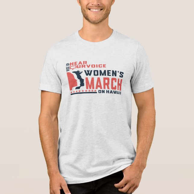 Kunst der Ermächtigung von Frauen auf Hawaii Tri-Blend Shirt (Vorderseite)