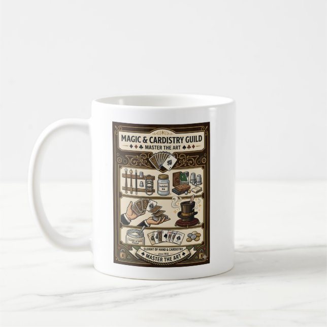 Kunst der Fingerfertigkeit - Cardistry & Magic Gil Kaffeetasse (Links)
