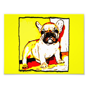 Kunst der französischen Bulldogge Fotodruck