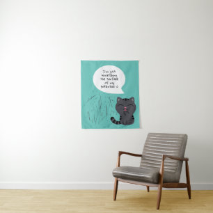 Kunst der Kratching Illustration Wandteppich