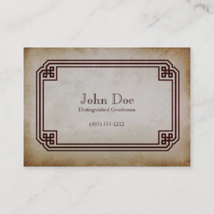 Kunst der Männlichkeits-gerahmten nennenden Karte