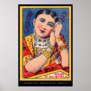 Kunst der Mitte des Jahrhunderts auf Streichholzsc Poster