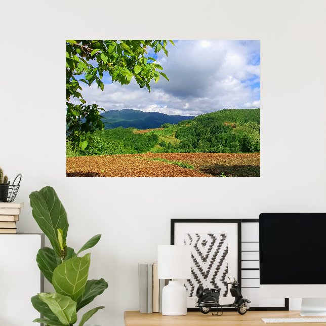 Kunst der Natur | Decke der Waldmauer | Poster (Heimbüro)