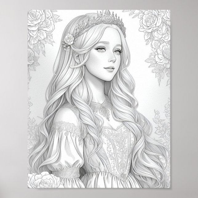Kunst der Prinzessin Poster (Vorne)