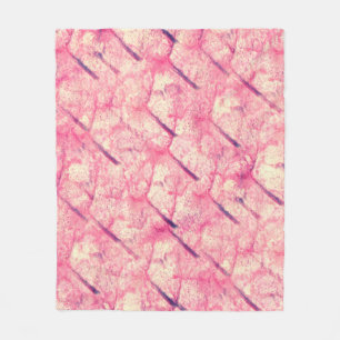 Kunst Der rosa Wasserfarbe-Tintentupfer Aquarell Fleecedecke