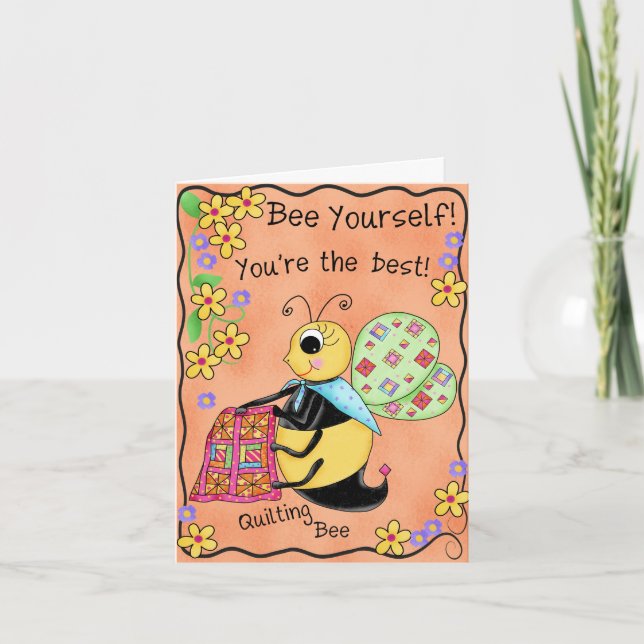 Kunst der steppende Bienen-launische Karte (Vorderseite)