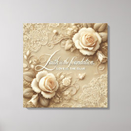 Kunst der verzauberten Rose Leinwanddruck