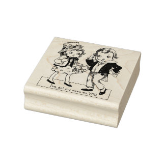 Kunst der Vintage Valentinstage für Jungen und Mäd Gummistempel