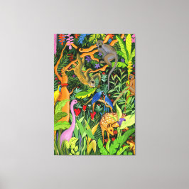 Kunst der Whimsiktiere Leinwanddruck