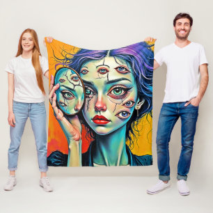 Kunst der zerschmetterten Selbstreflexion Fleecedecke