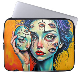 Kunst der zerschmetterten Selbstreflexion Laptopschutzhülle