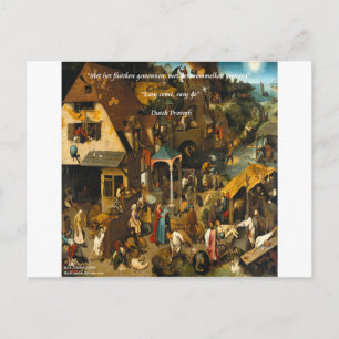 Kunst des 16. Jahrhunderts Niederlande & Berühmtes Postkarte